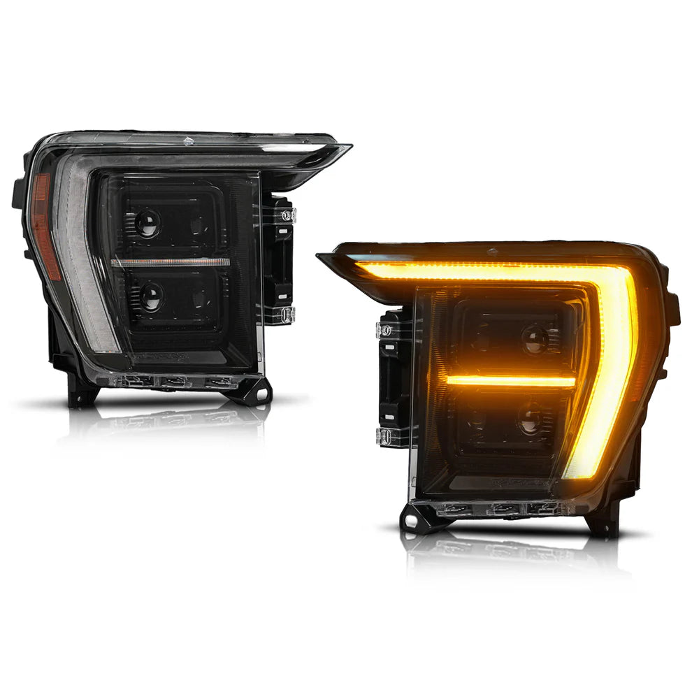 2021 - 2025 Ford F150 LED Headlights - Raptor Style